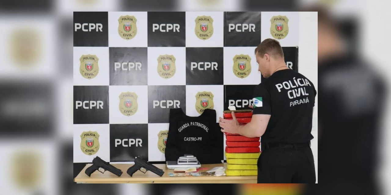 Policia Civil apreende grande quantidade de drogas em Castro