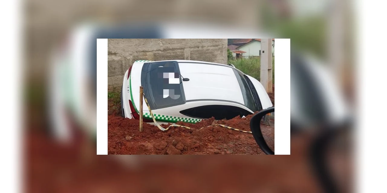 Taxista sofre acidente durante tentativa de roubo em Prudentópolis