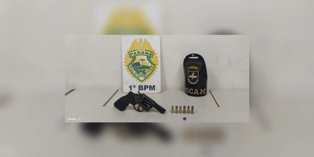 Homem é preso após fazer disparo com arma de fogo em residência