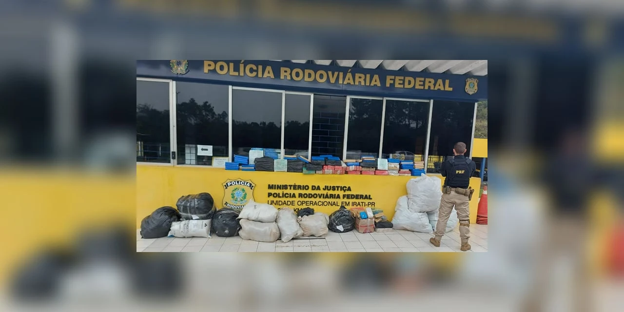 Perseguição policial termina com apreensão de mais de 200 Kg de drogas em Palmeira