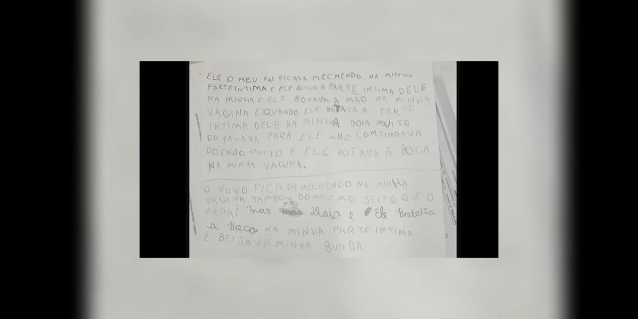 Criança de 9 anos diz ter sido estuprada pelo pai e avô: 'Doía muito, mas ele continuava'