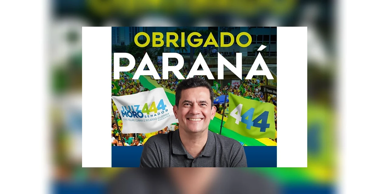 Sergio Moro é eleito senador pelo Paraná