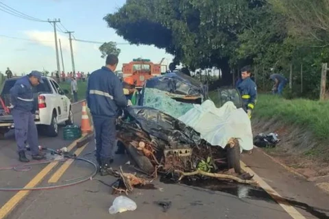 Ex-prefeitos do Paraná morrem em acidente entre carro e caminhão no Paraná