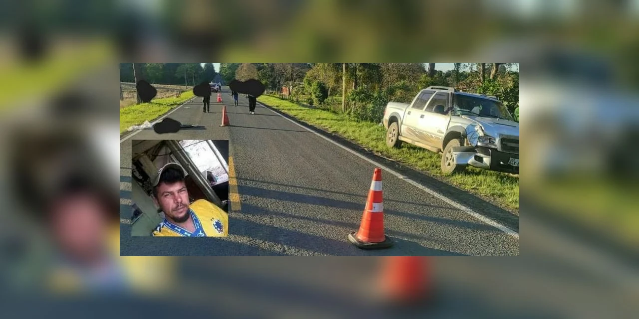 Colisão entre camionete e moto termina em morte no interior de Imbituva