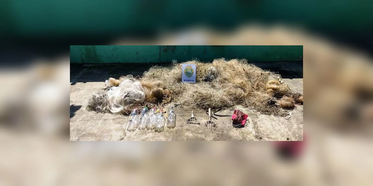 Polícia apreende mais de 900 m de redes no Alagado, em PG