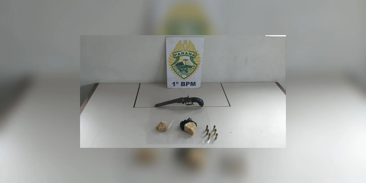 Procurado pela justiça é preso com droga, arma e munições em PG