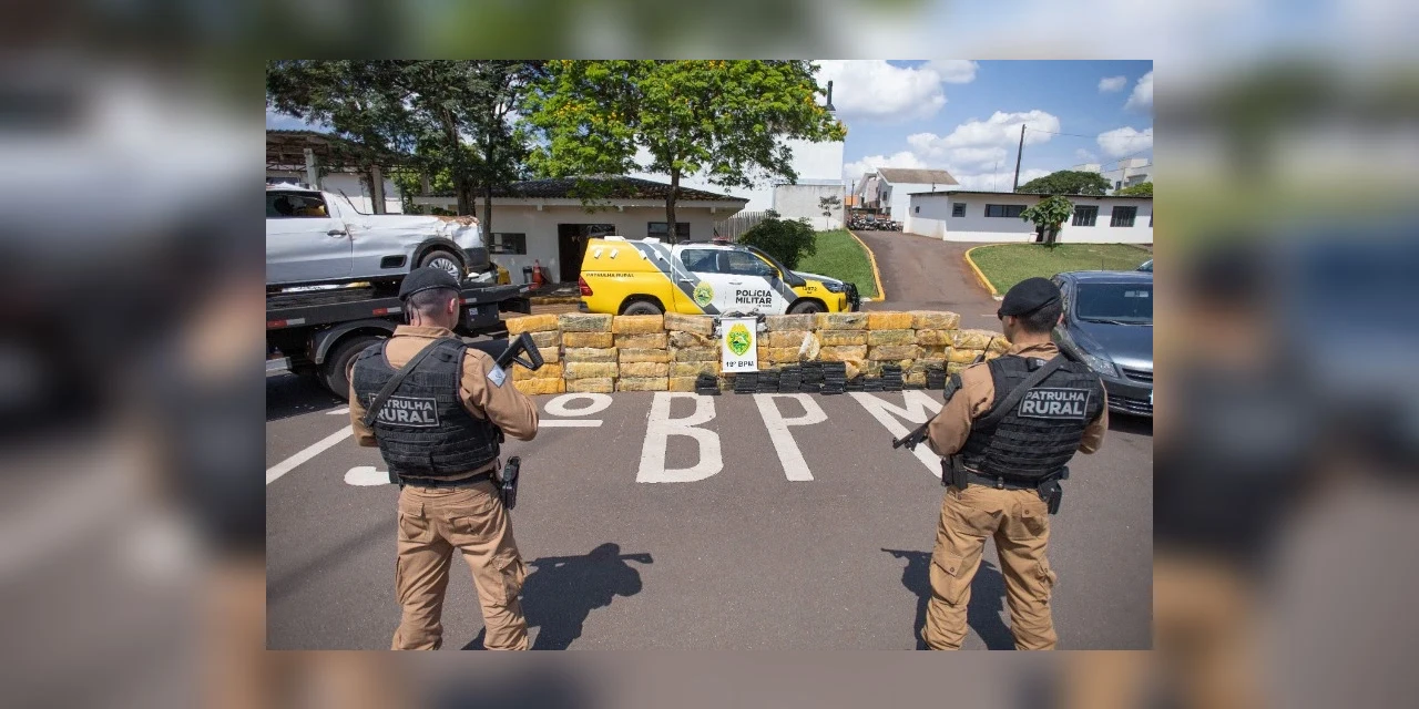 Polícia Militar apreende mais de uma tonelada de maconha no Oeste do Paraná