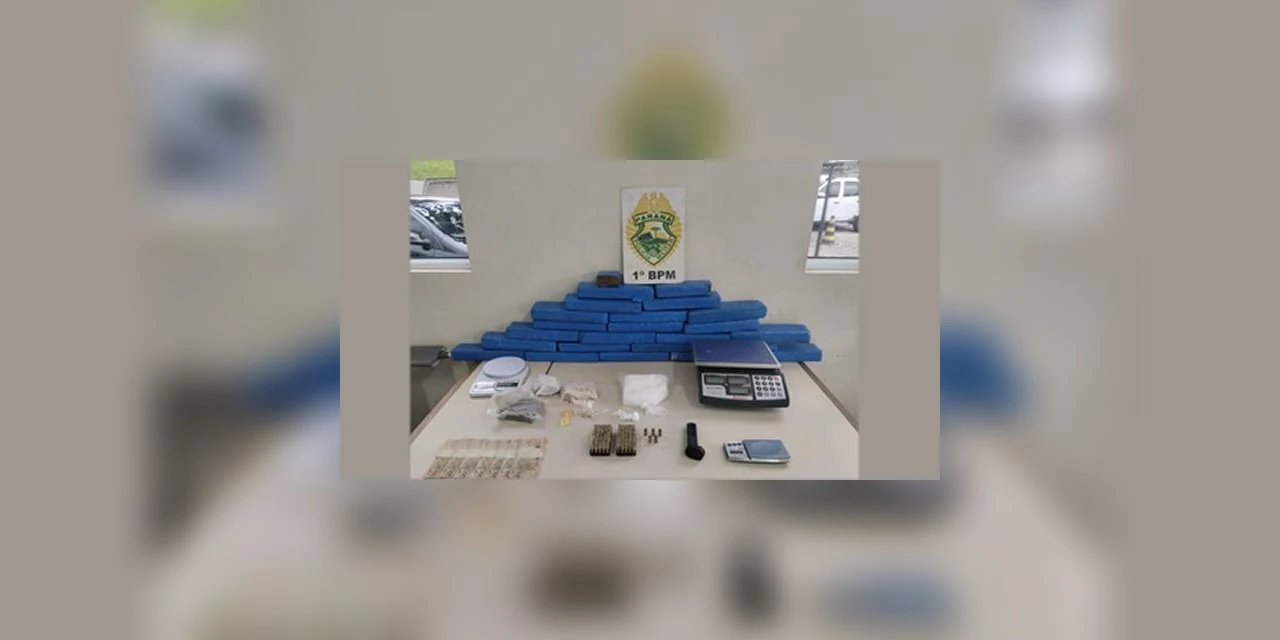 PM apreende mais de 20 kg de drogas no Cará-Cará, em PG