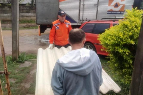 Defesa Civil de PG realiza seis atendimentos em ocorrências ocasionadas pelo temporal