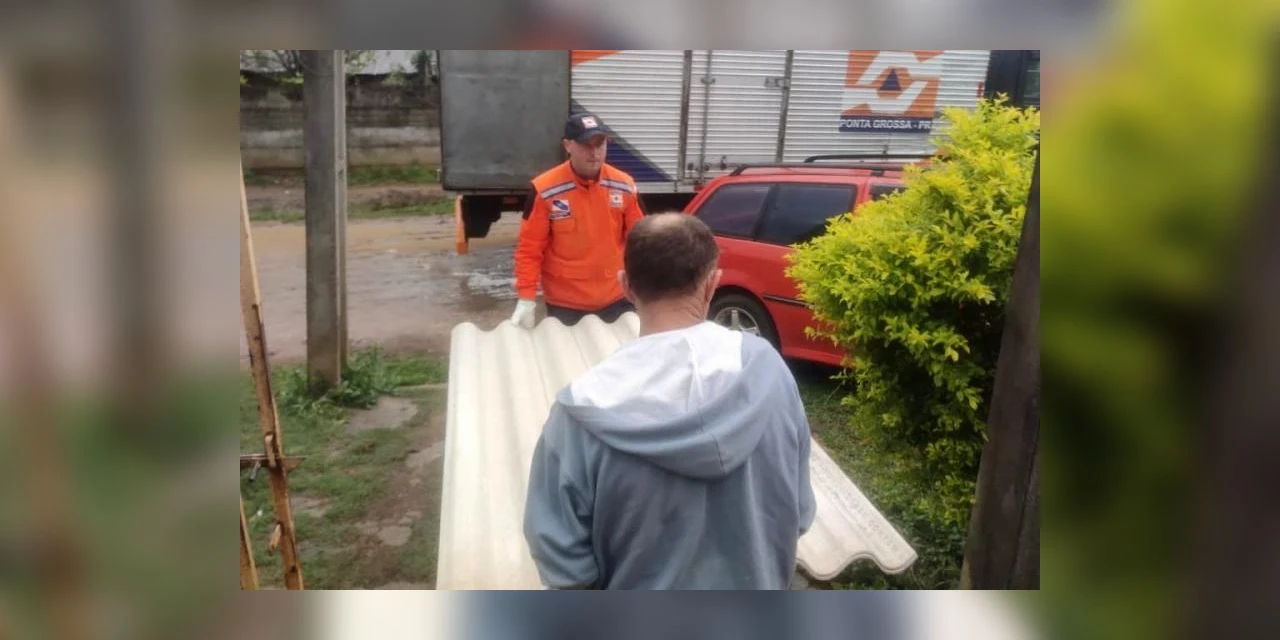 Defesa Civil de PG realiza seis atendimentos em ocorrências ocasionadas pelo temporal