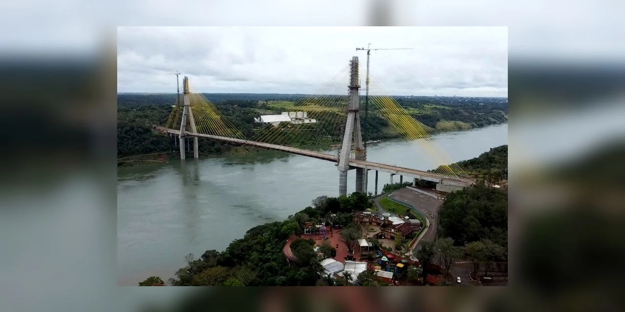 Ponte da Integração em Foz do Iguaçu tem 95,5% das obras concluídas