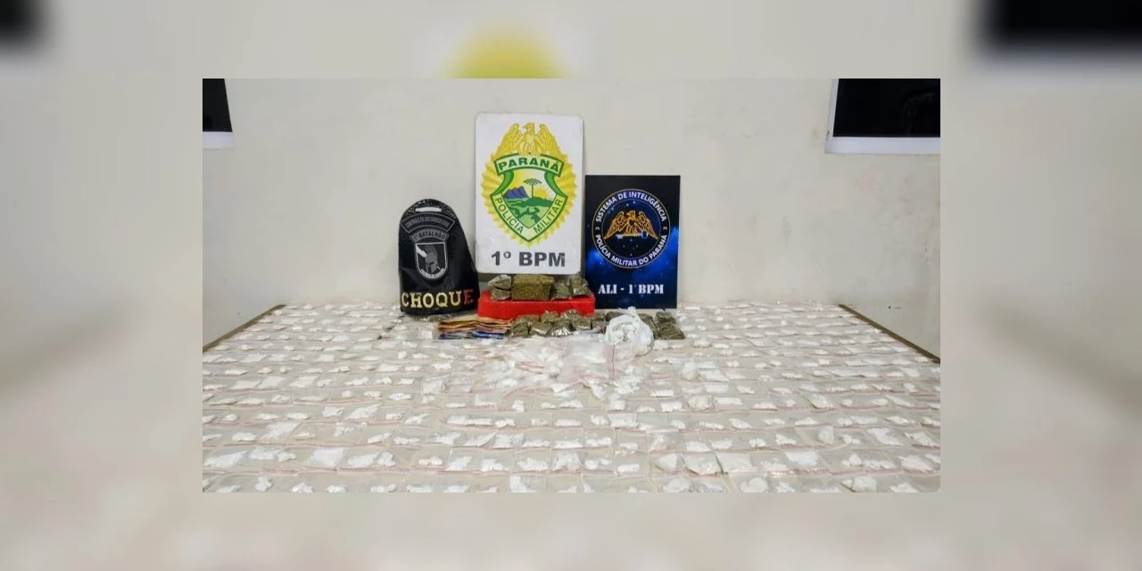 Casal é preso suspeito de tráfico de drogas em PG