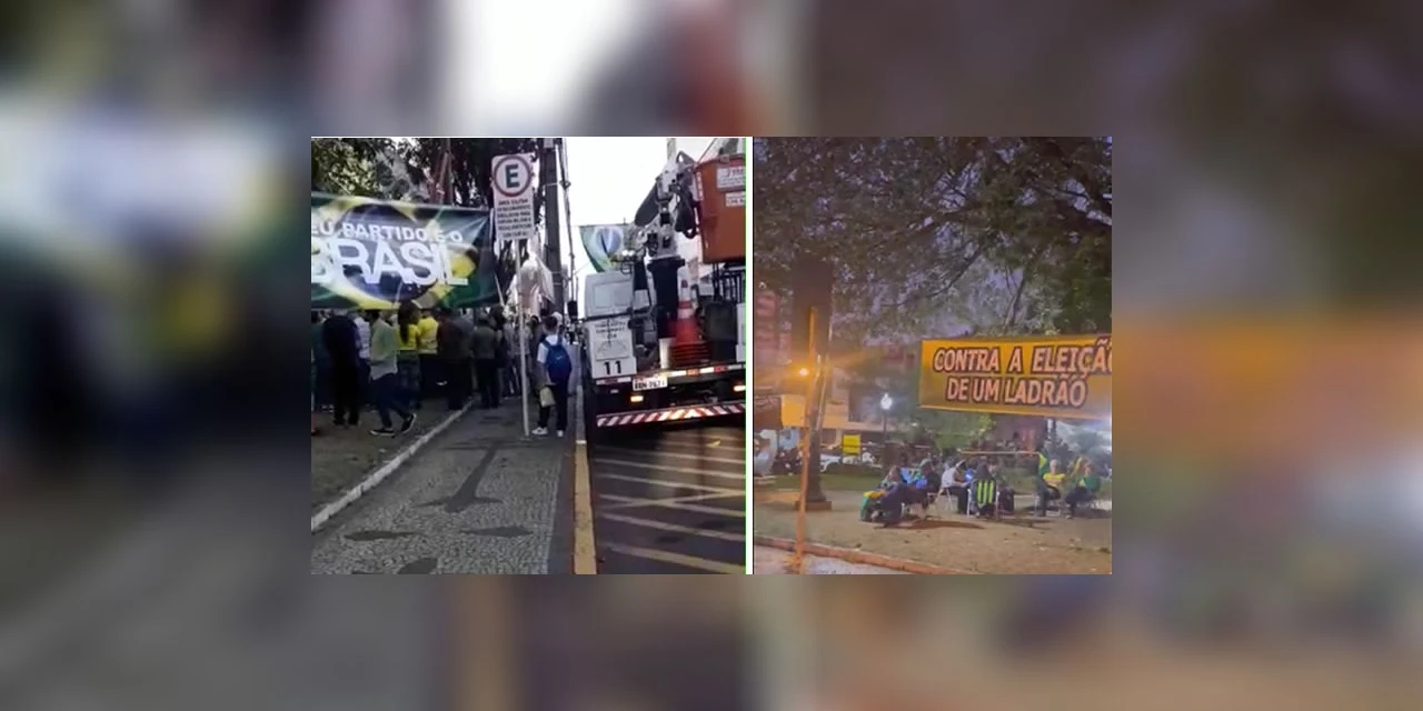 Prefeitura de PG desmente corte de energia de praça usada por manifestantes