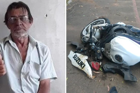 Idoso morre atropelado em faixa de pedestre por motociclista no interior de Palmeira