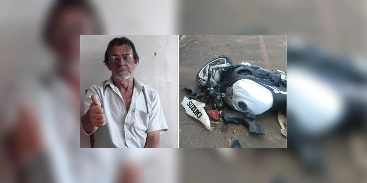 Idoso morre atropelado em faixa de pedestre por motociclista no interior de Palmeira