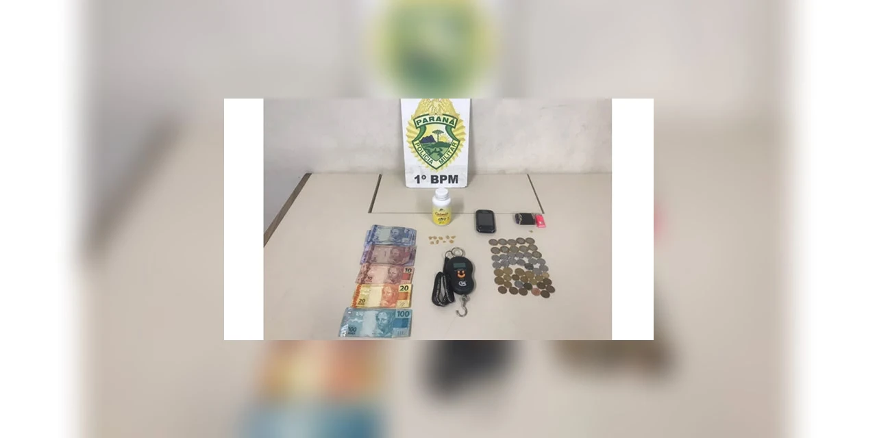 Suspeito de trafico é preso com pedras de crack na Ronda, em PG