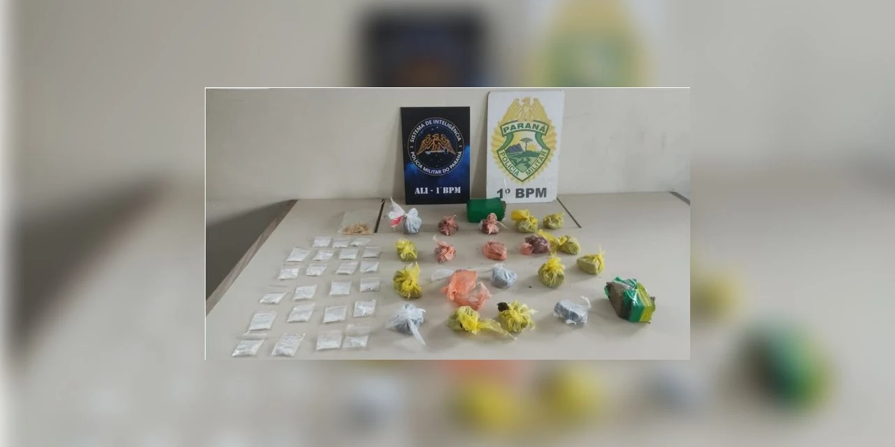 Suspeito de tráfico é preso com cocaína, crack e maconha, em bairro de PG