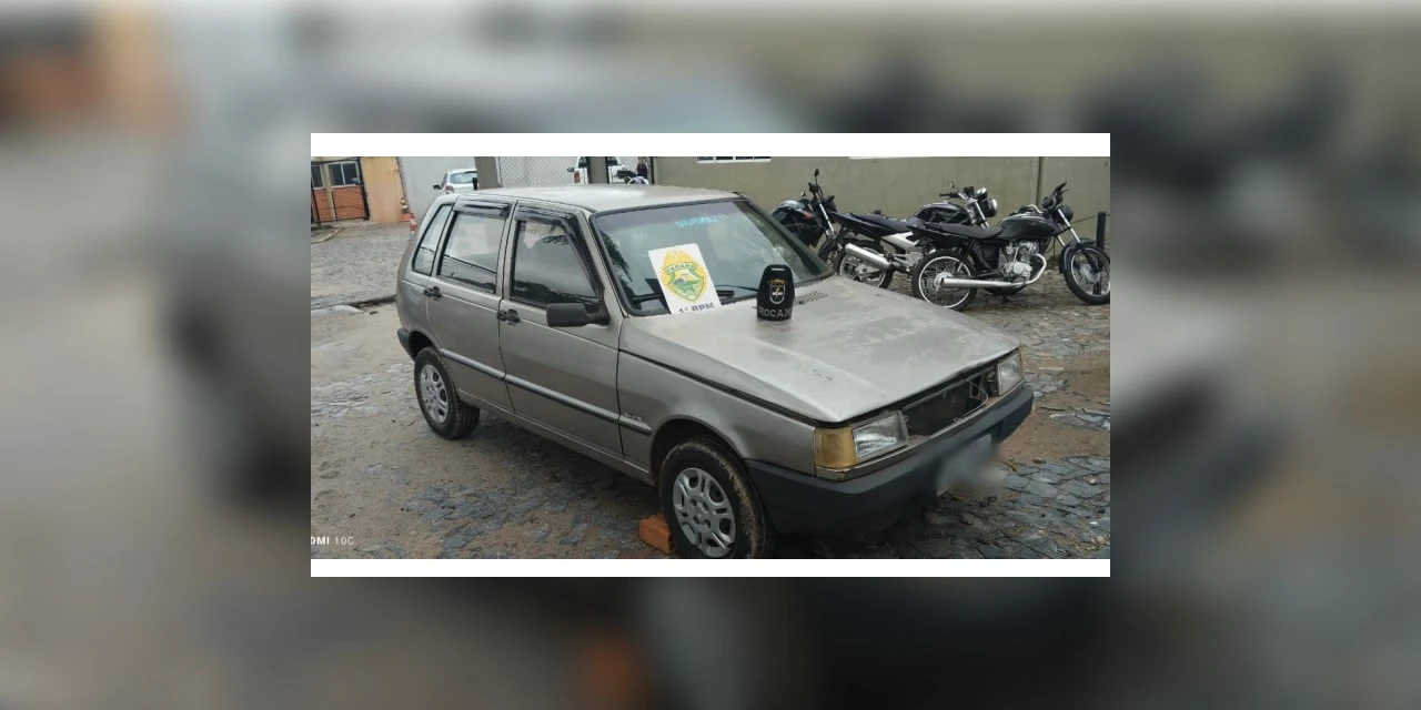 Veículo roubado é recuperado pela PM no Cará-Cará, em PG