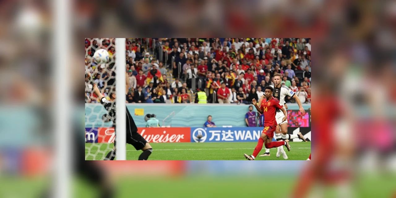 Alemanha e Espanha ficam no empate em 1 a 1 no estádio Al Bayt, no Catar