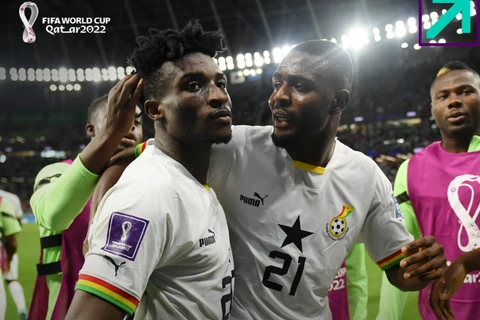 Gana vence Coreia do Sul por 3 a 2 e empata com Portugal pelo grupo H