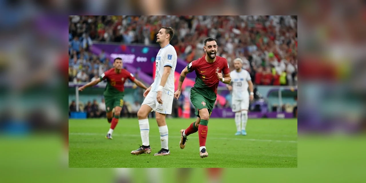 Portugal faz dois gols no Uruguai  e garante vaga nas oitavas da Copa