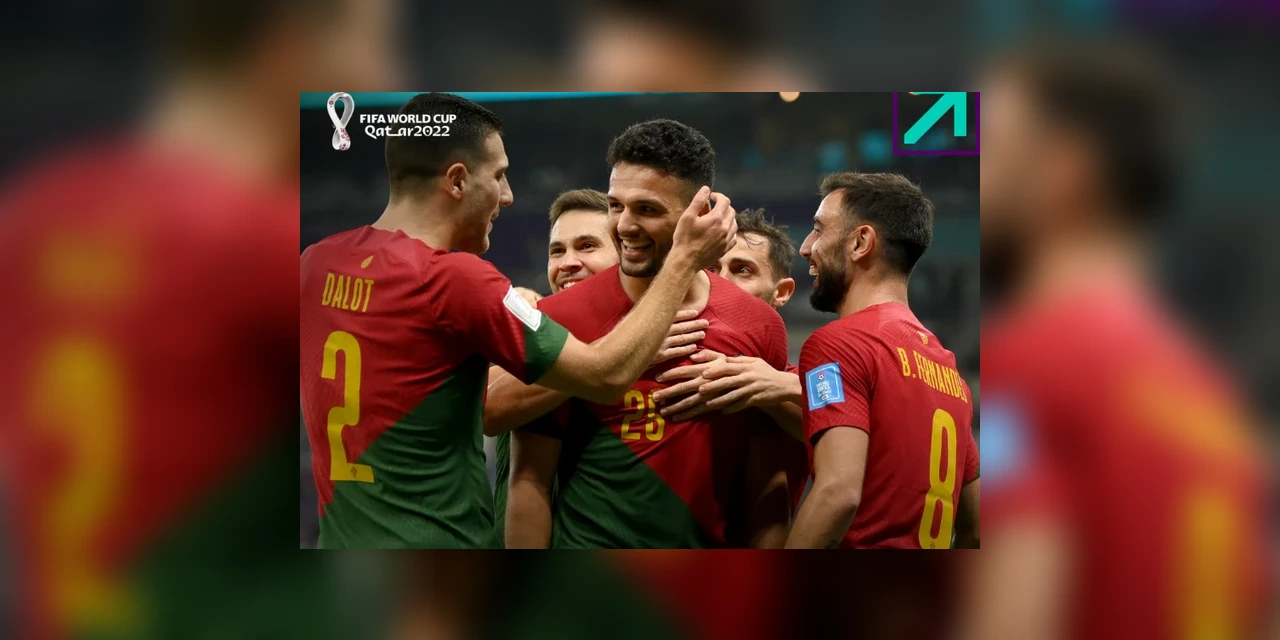 Portugal goleia Suíça por 6 a 1 e está nas quartas