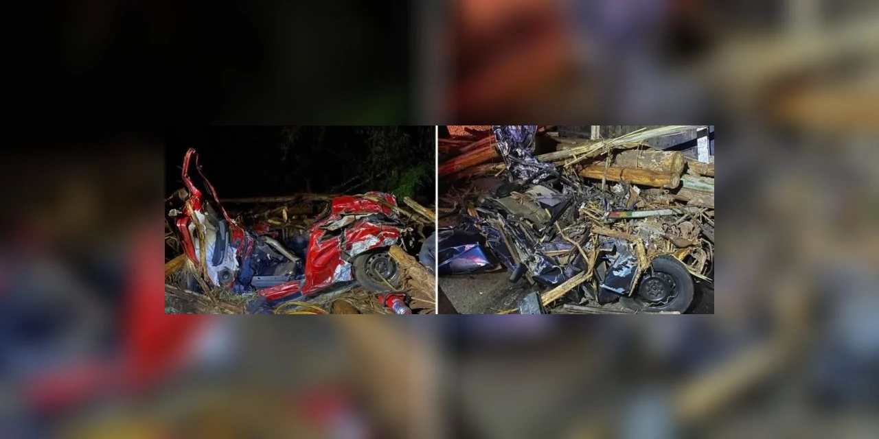 Toras de eucalipto atingem carros e mata cinco pessoas no Paraná