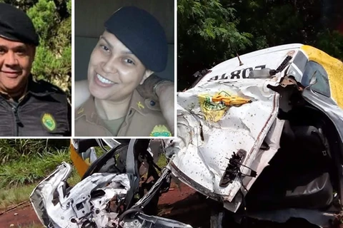 Policias militares mortos após sofrer acidente com viatura são identificados
