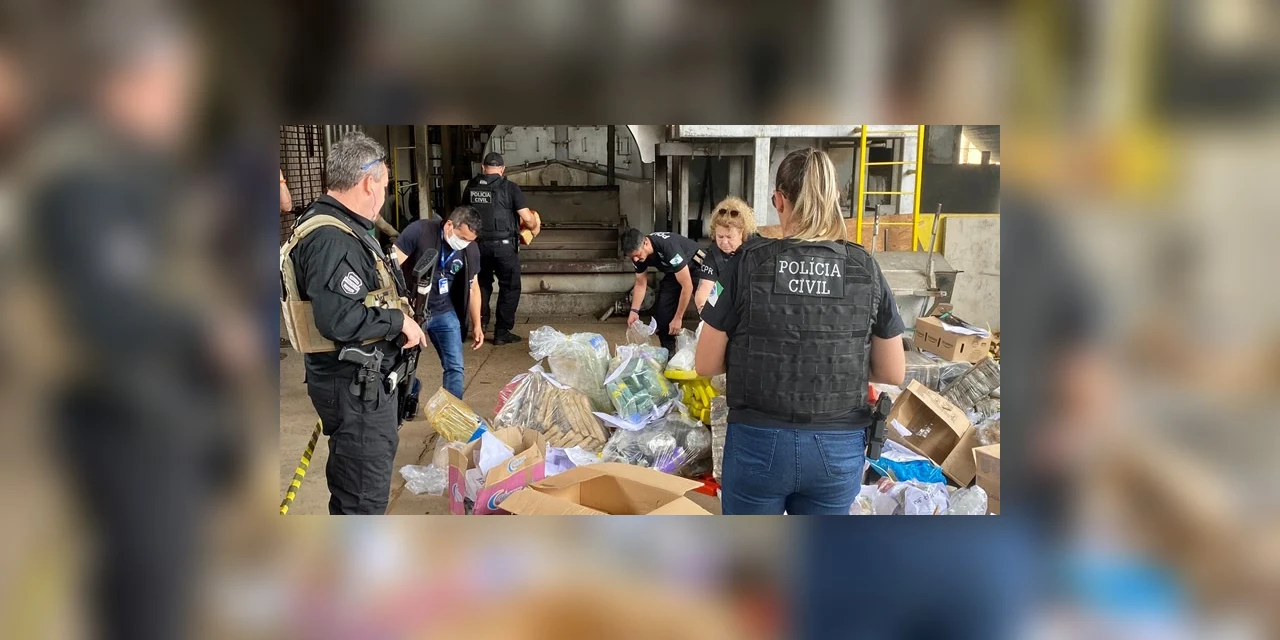 Polícia Civil incinera mais de uma tonelada de drogas, em Ponta Grossa