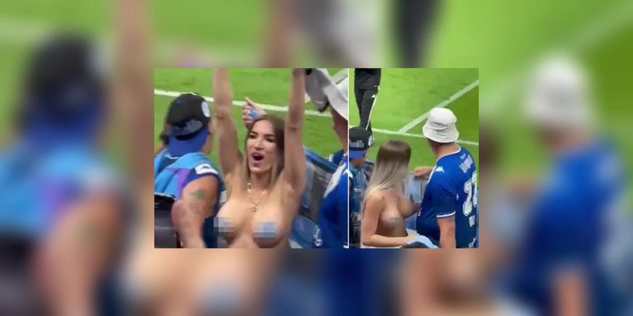 Torcedora que mostrou os seios no Catar e foi retirada por seguranças continua desaparecida
