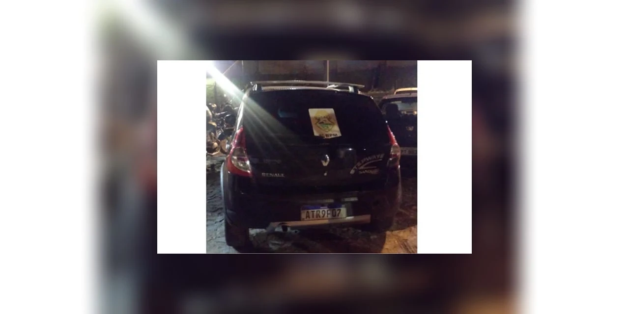PM de PG recupera veículo roubado e prende motorista por receptação
