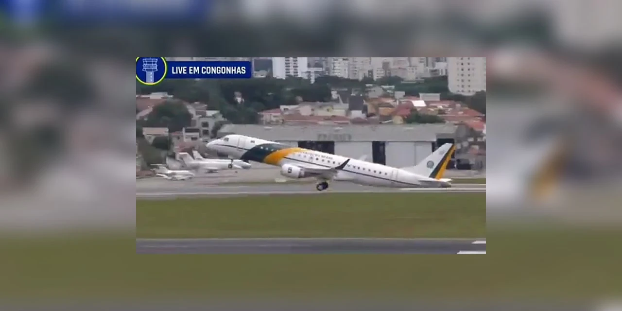 'Vai ladrão' diz controladora de voo durante decolagem do avião presidencial de Lula em Congonhas