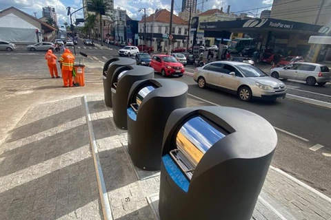Prefeitura coloca em funcionamento mais uma lixeira subterrânea no centro da cidade