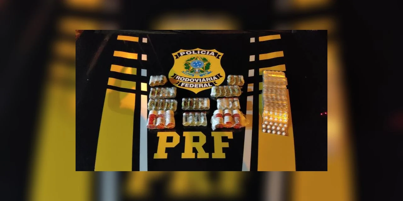 Dupla é presa com anabolizantes fixada ao corpo na BR 277, em Guarapuava