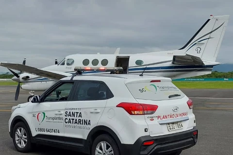 Estado transporta fígado de Santa Catarina para a RMC em apenas 30 minutos