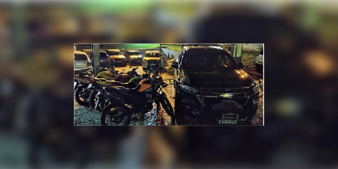 Dupla é presa com quatro motocicletas roubadas em Ponta Grossa