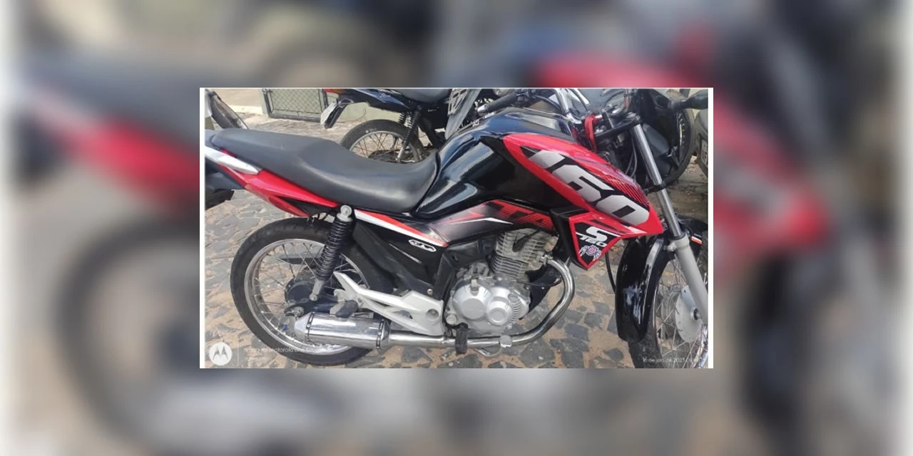 Polícia apreende motocicleta com placa, chassi e motor adulterado em PG