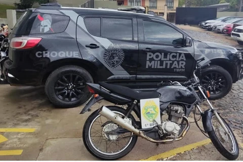 Polícia Militar recupera motocicleta roubada em PG