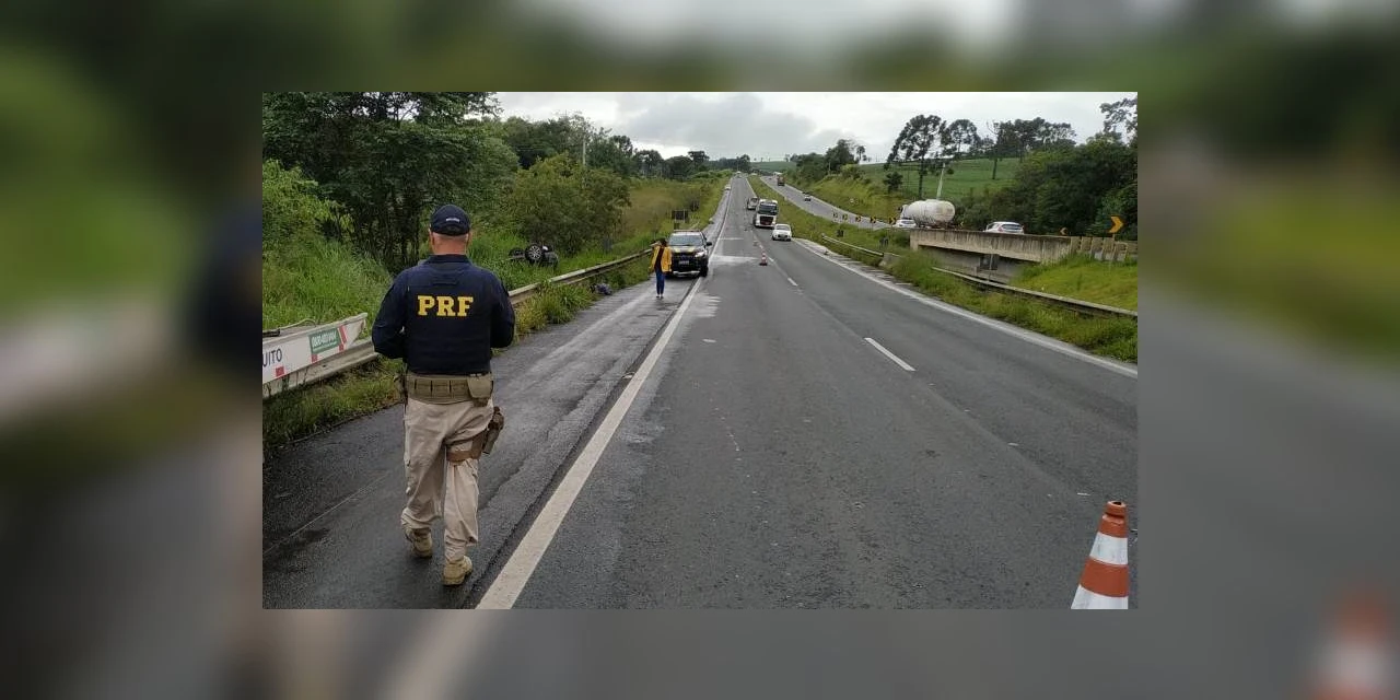 Quatro pessoas ficam feridas em acidente na BR-376, em PG