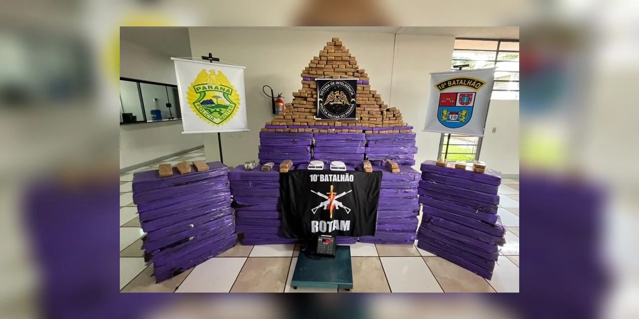 Policiais do Paraná apreendem 3 toneladas de maconha em janeiro, mais do que em 2022 inteiro