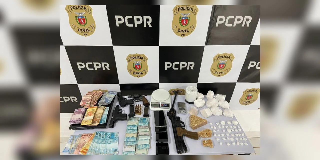 Polícia civil realiza operação em Castro e mira o tráfico de drogas