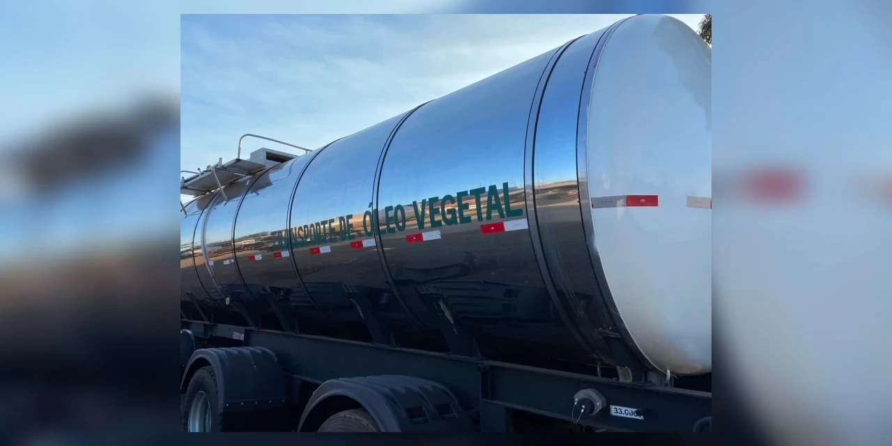 Ladrões roubam conjunto de semi reboque carregado de óleo vegetal, em PG