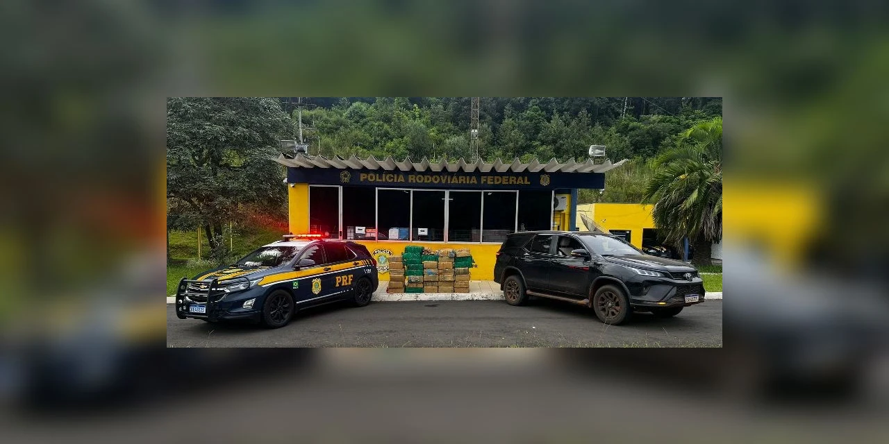 Homem é preso com 620 kg de maconha em carro roubado na BR-277, em Irati