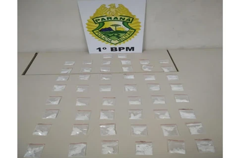 PM prende suspeito de tráfico com mais de 50 porções de cocaína em PG