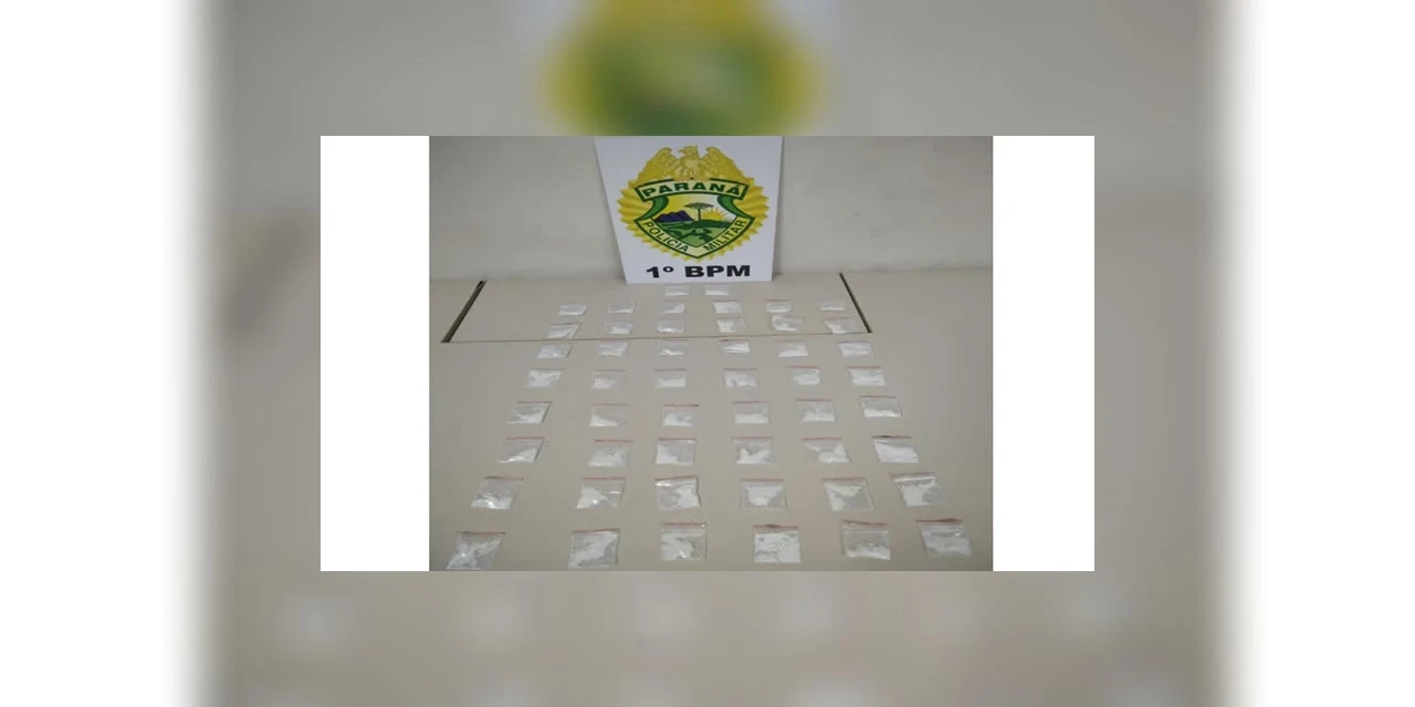 PM prende suspeito de tráfico com mais de 50 porções de cocaína em PG