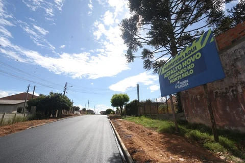 Prefeitura investe mais de R$ 3,5 milhões em asfalto no Monte Belo