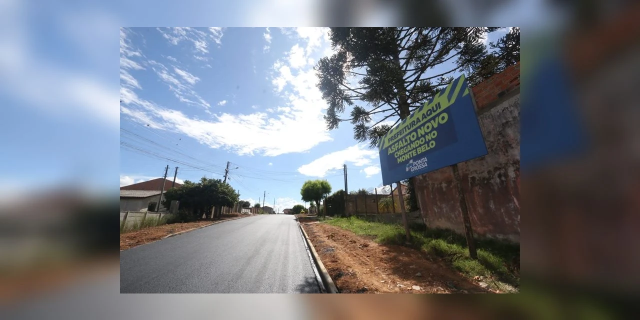 Prefeitura investe mais de R$ 3,5 milhões em asfalto no Monte Belo
