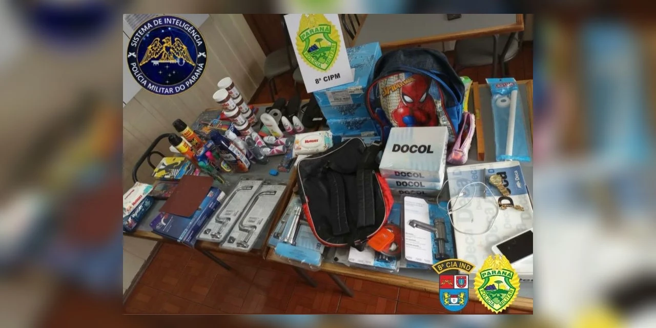 Quadrilha especializada em roubo à residências e estabelecimentos comerciais é presa em Irati