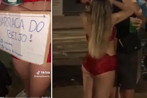 Jovem cobra R$1 selinho e R$5 beijo de língua e fatura boa grana durante carnaval