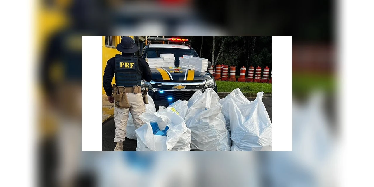 PRF apreende grande quantidade de eletrônicos na BR-277, em Guarapuava